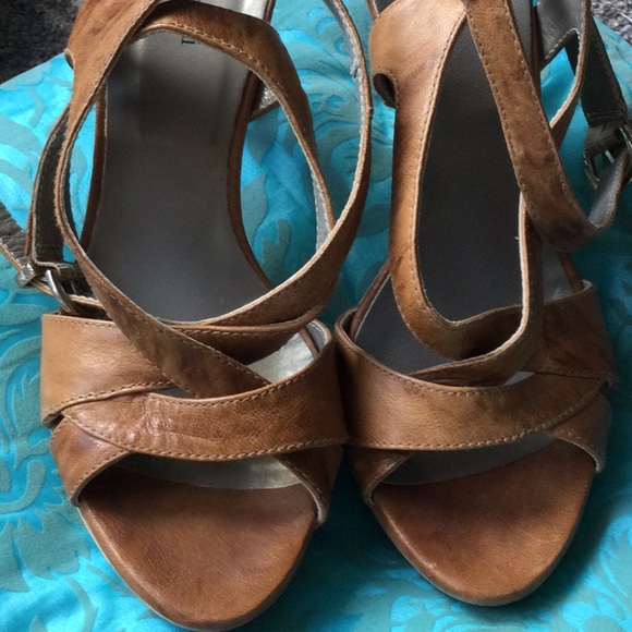 Nero Gardini tan platform heeled sandals in 38 - Picture 4 of 7